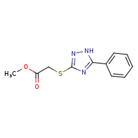 methyl 2-[(5-phenyl-1H-1,2,4-triazol-3-yl)sulfanyl]acetate