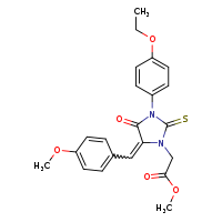 methyl 2-[(5Z)-3-(4-ethoxyphenyl)-5-[(4-methoxyphenyl)methylidene]-4-oxo-2-sulfanylideneimidazolidin-1-yl]acetate