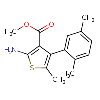 methyl 2-amino-4-(2,5-dimethylphenyl)-5-methylthiophene-3-carboxylate