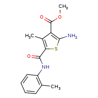 methyl 2-amino-4-methyl-5-[(2-methylphenyl)carbamoyl]thiophene-3-carboxylate