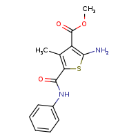 methyl 2-amino-4-methyl-5-(phenylcarbamoyl)thiophene-3-carboxylate