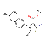 methyl 2-amino-5-methyl-4-[4-(2-methylpropyl)phenyl]thiophene-3-carboxylate