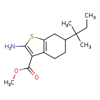 methyl 2-amino-6-(2-methylbutan-2-yl)-4,5,6,7-tetrahydro-1-benzothiophene-3-carboxylate