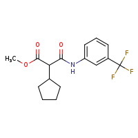 methyl 2-cyclopentyl-2-{[3-(trifluoromethyl)phenyl]carbamoyl}acetate