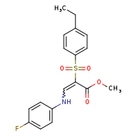 methyl (2E)-2-(4-ethylbenzenesulfonyl)-3-[(4-fluorophenyl)amino]prop-2-enoate