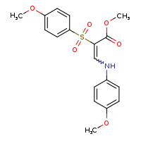 methyl (2E)-2-(4-methoxybenzenesulfonyl)-3-[(4-methoxyphenyl)amino]prop-2-enoate