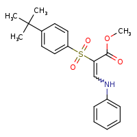 methyl (2E)-2-(4-tert-butylbenzenesulfonyl)-3-(phenylamino)prop-2-enoate