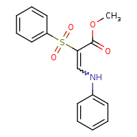 methyl (2E)-2-(benzenesulfonyl)-3-(phenylamino)prop-2-enoate