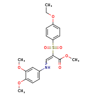 methyl (2E)-3-[(3,4-dimethoxyphenyl)amino]-2-(4-ethoxybenzenesulfonyl)prop-2-enoate