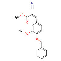 methyl (2E)-3-[4-(benzyloxy)-3-methoxyphenyl]-2-cyanoprop-2-enoate
