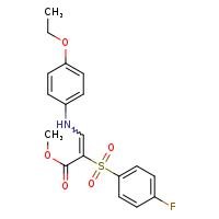 methyl (2E)-3-[(4-ethoxyphenyl)amino]-2-(4-fluorobenzenesulfonyl)prop-2-enoate