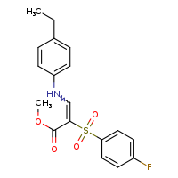 methyl (2E)-3-[(4-ethylphenyl)amino]-2-(4-fluorobenzenesulfonyl)prop-2-enoate