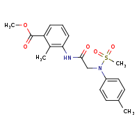 methyl 2-methyl-3-{2-[N-(4-methylphenyl)methanesulfonamido]acetamido}benzoate