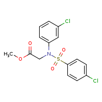 methyl 2-[N-(3-chlorophenyl)-4-chlorobenzenesulfonamido]acetate