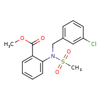 methyl 2-{N-[(3-chlorophenyl)methyl]methanesulfonamido}benzoate