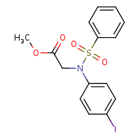 methyl 2-[N-(4-iodophenyl)benzenesulfonamido]acetate