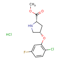 methyl (2S,4S)-4-(2-chloro-5-fluorophenoxy)pyrrolidine-2-carboxylate hydrochloride