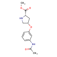 methyl (2S,4S)-4-(3-acetamidophenoxy)pyrrolidine-2-carboxylate