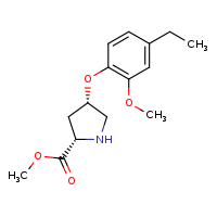 methyl (2S,4S)-4-(4-ethyl-2-methoxyphenoxy)pyrrolidine-2-carboxylate