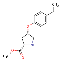methyl (2S,4S)-4-(4-ethylphenoxy)pyrrolidine-2-carboxylate