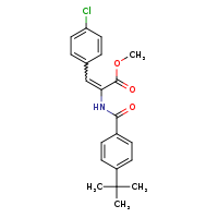 methyl (2Z)-2-[(4-tert-butylphenyl)formamido]-3-(4-chlorophenyl)prop-2-enoate