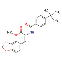 methyl (2Z)-3-(2H-1,3-benzodioxol-5-yl)-2-[(4-tert-butylphenyl)formamido]prop-2-enoate