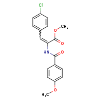 methyl (2Z)-3-(4-chlorophenyl)-2-[(4-methoxyphenyl)formamido]prop-2-enoate