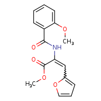 methyl (2Z)-3-(furan-2-yl)-2-[(2-methoxyphenyl)formamido]prop-2-enoate