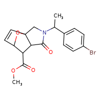 methyl 3-[1-(4-bromophenyl)ethyl]-4-oxo-10-oxa-3-azatricyclo[5.2.1.0¹,?]dec-8-ene-6-carboxylate