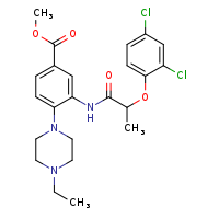 methyl 3-[2-(2,4-dichlorophenoxy)propanamido]-4-(4-ethylpiperazin-1-yl)benzoate