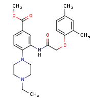 methyl 3-[2-(2,4-dimethylphenoxy)acetamido]-4-(4-ethylpiperazin-1-yl)benzoate
