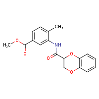 methyl 3-(2,3-dihydro-1,4-benzodioxine-2-amido)-4-methylbenzoate