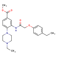 methyl 3-[2-(4-ethylphenoxy)acetamido]-4-(4-ethylpiperazin-1-yl)benzoate