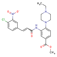 methyl 3-[(2E)-3-(4-chloro-3-nitrophenyl)prop-2-enamido]-4-(4-ethylpiperazin-1-yl)benzoate