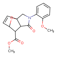 methyl 3-(2-methoxyphenyl)-4-oxo-10-oxa-3-azatricyclo[5.2.1.0¹,?]dec-8-ene-6-carboxylate