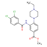 methyl 3-(3,4-dichlorobenzamido)-4-(4-ethylpiperazin-1-yl)benzoate