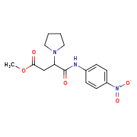 methyl 3-[(4-nitrophenyl)carbamoyl]-3-(pyrrolidin-1-yl)propanoate
