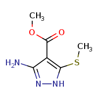 methyl 3-amino-5-(methylsulfanyl)-1H-pyrazole-4-carboxylate