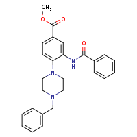 methyl 3-benzamido-4-(4-benzylpiperazin-1-yl)benzoate