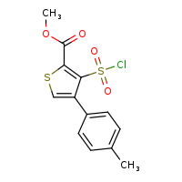 methyl 3-(chlorosulfonyl)-4-(4-methylphenyl)thiophene-2-carboxylate