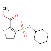 methyl 3-(cyclohexylsulfamoyl)thiophene-2-carboxylate
