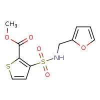 methyl 3-[(furan-2-ylmethyl)sulfamoyl]thiophene-2-carboxylate