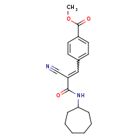 methyl 4-[(1E)-2-cyano-2-(cycloheptylcarbamoyl)eth-1-en-1-yl]benzoate