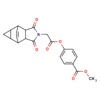 methyl 4-[(2-{3,5-dioxo-4-azatetracyclo[5.3.2.0²,?.0?,¹?]dodec-11-en-4-yl}acetyl)oxy]benzoate