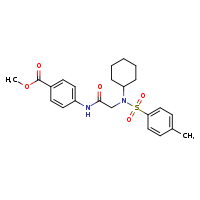 methyl 4-[2-(N-cyclohexyl-4-methylbenzenesulfonamido)acetamido]benzoate