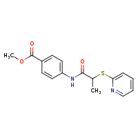 methyl 4-[2-(pyridin-2-ylsulfanyl)propanamido]benzoate