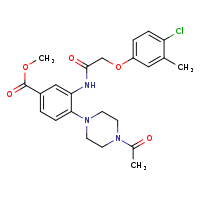 methyl 4-(4-acetylpiperazin-1-yl)-3-[2-(4-chloro-3-methylphenoxy)acetamido]benzoate