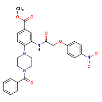 methyl 4-(4-benzoylpiperazin-1-yl)-3-[2-(4-nitrophenoxy)acetamido]benzoate