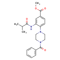 methyl 4-(4-benzoylpiperazin-1-yl)-3-(2-methylpropanamido)benzoate