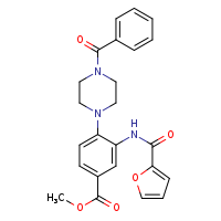 methyl 4-(4-benzoylpiperazin-1-yl)-3-(furan-2-amido)benzoate